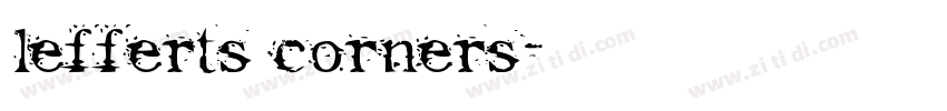 lefferts corners字体转换